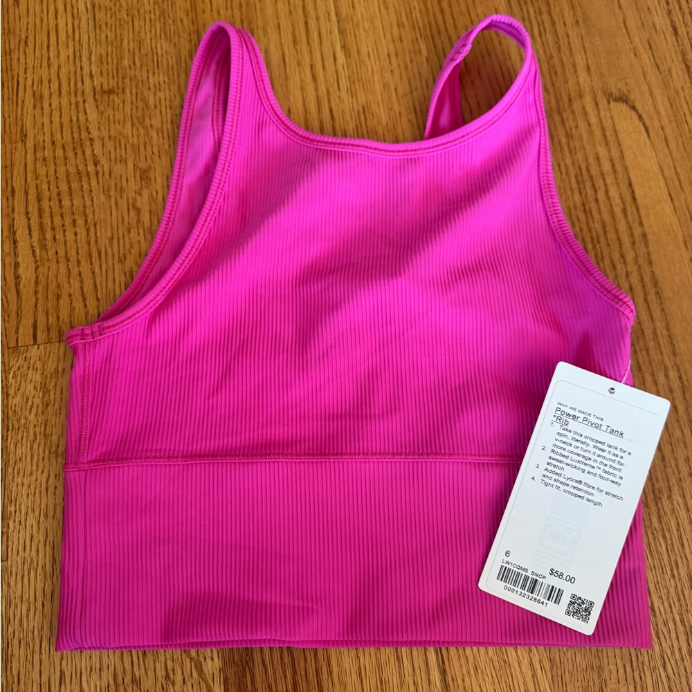 Lululemon Athletica Pink Tank Top Racerback